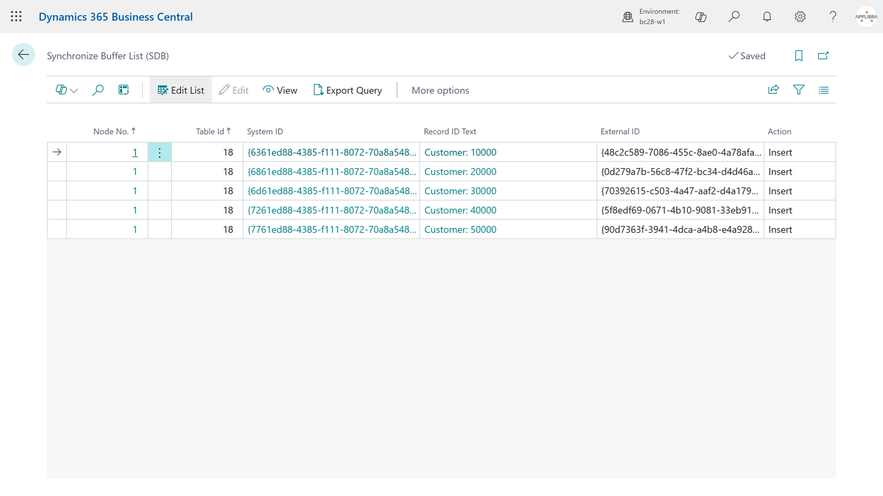Synchronize buffer: the change queue
